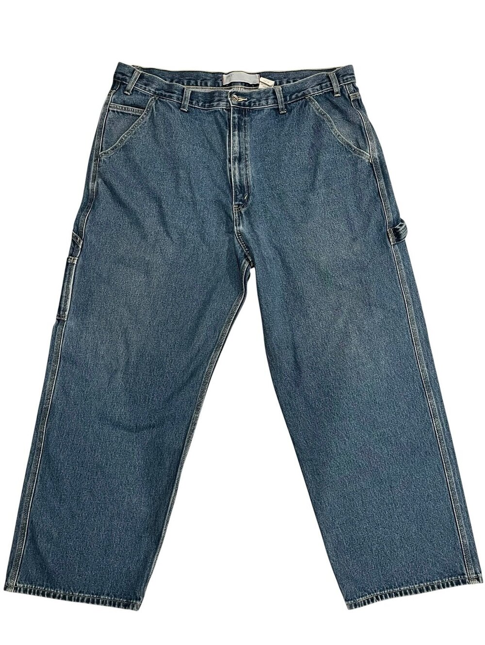 Levi’s Carpenter Jeans Mens 38x27 Blue Denim Work Pants Utility Relaxed